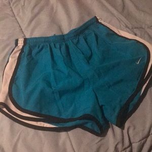 Blue Nike Lined Running Shorts